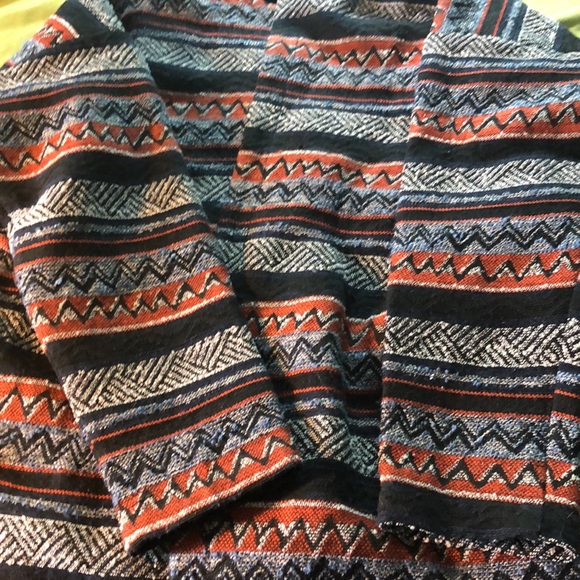 Anthropologie Southwest theme Elodie Medium Jacket/navy/red/white/light blue - Picture 16 of 16